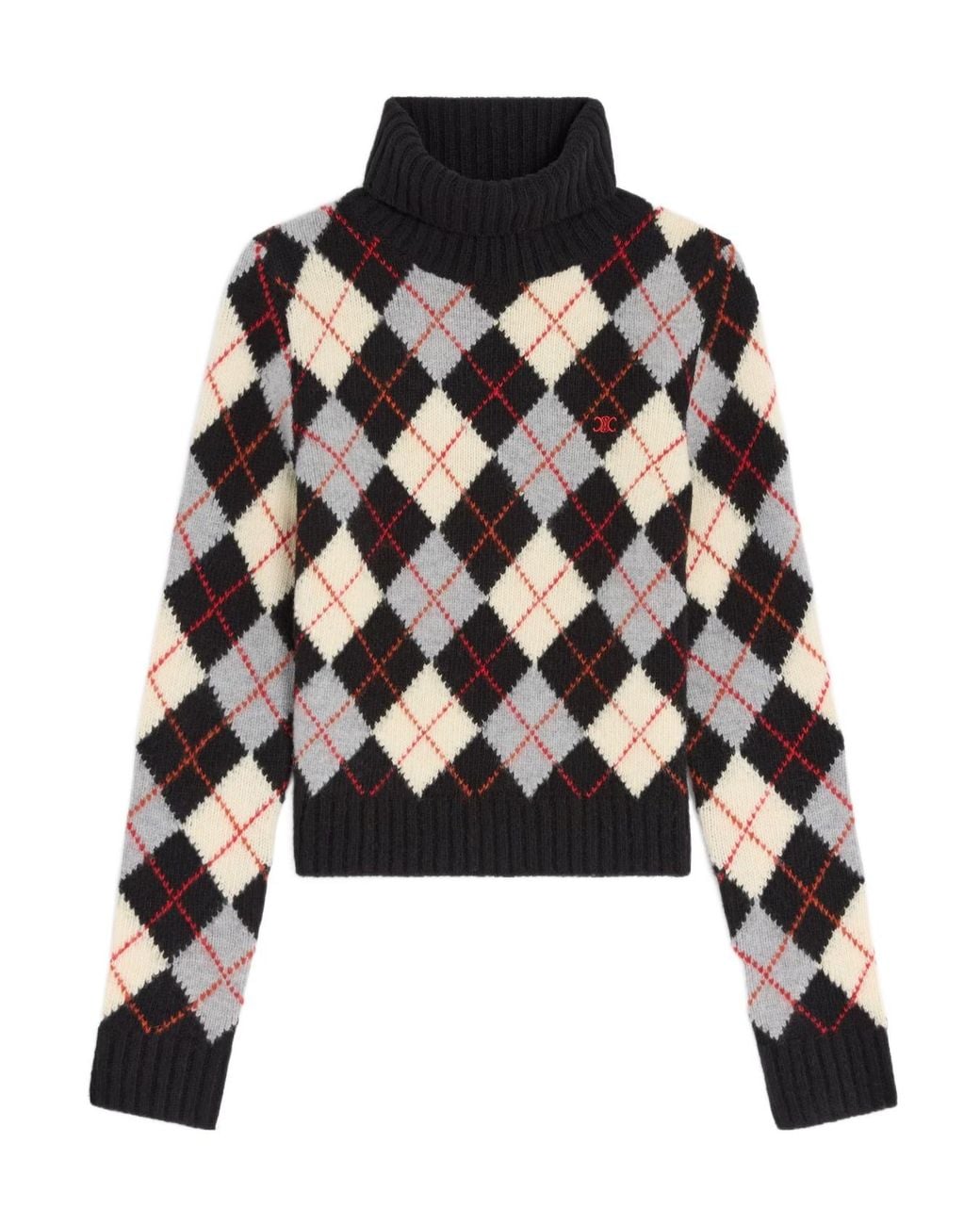 Céline Black Turtleneck Sweater