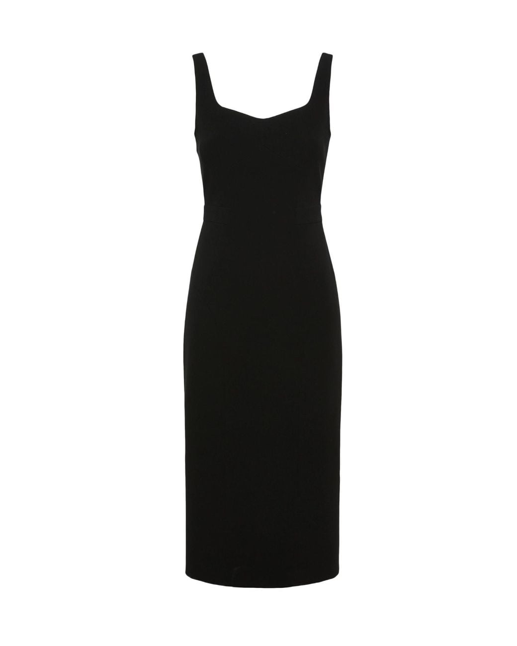 Max Mara Black Studio Mstsala Sweetheart Midi Dress