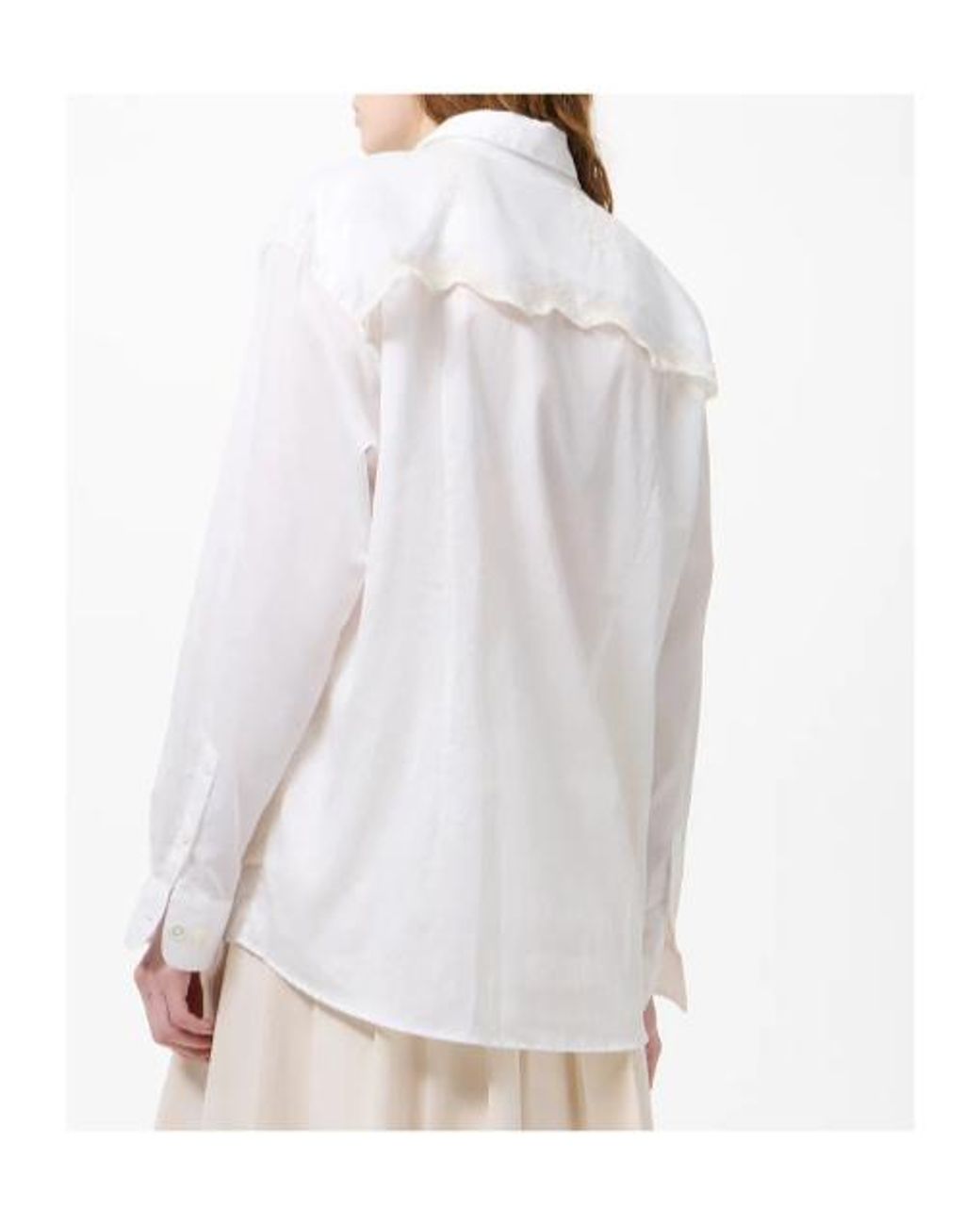 Our Legacy White Precious Flower-Motif Oversized Shirt