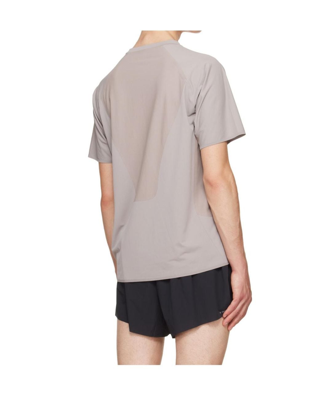 Satisfy Gray Auralite Uv Running T-Shirt for men