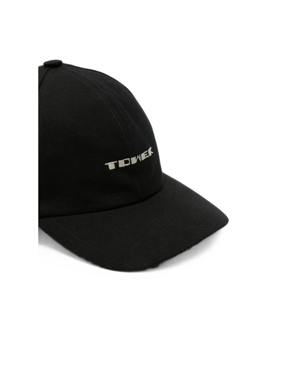 Rick Owens Black Tower Logo Baseball Cap for men