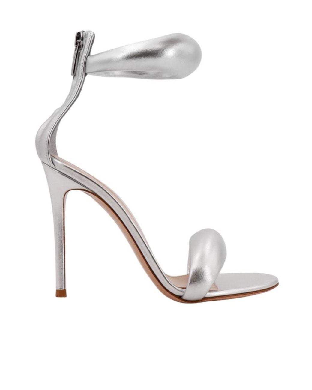 Gianvito Rossi White Flat High-Heeled Sandals