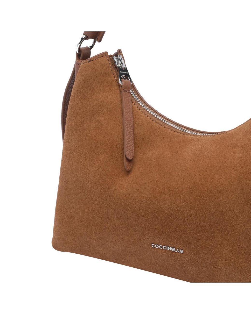 Coccinelle Brown Boheme Small Braided-Handle Shoulder Bag