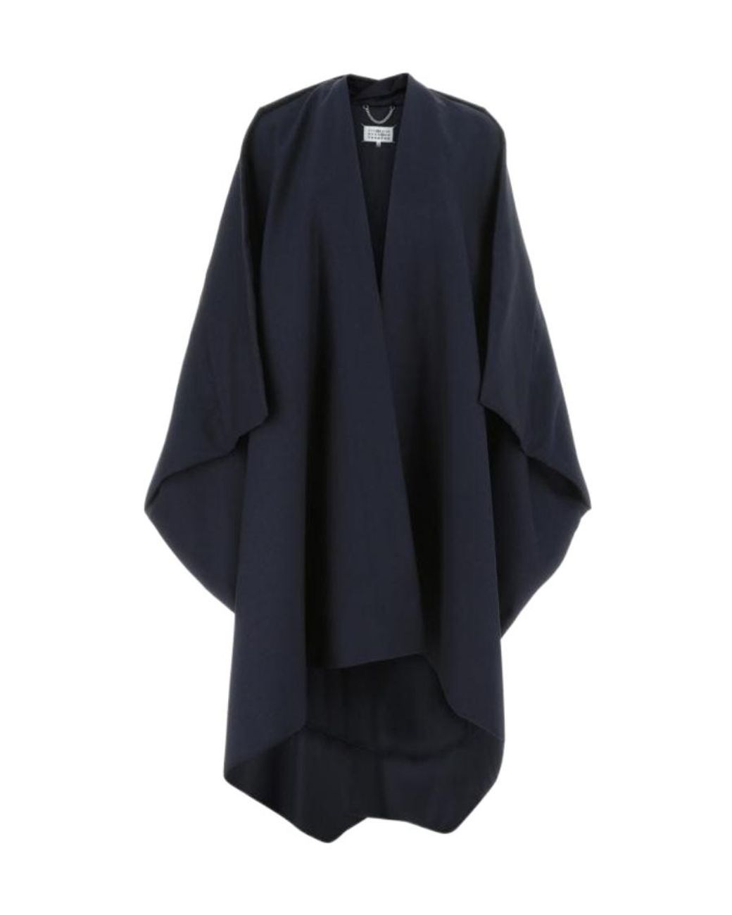 Maison Margiela Blue Modern Wool Blend Cape