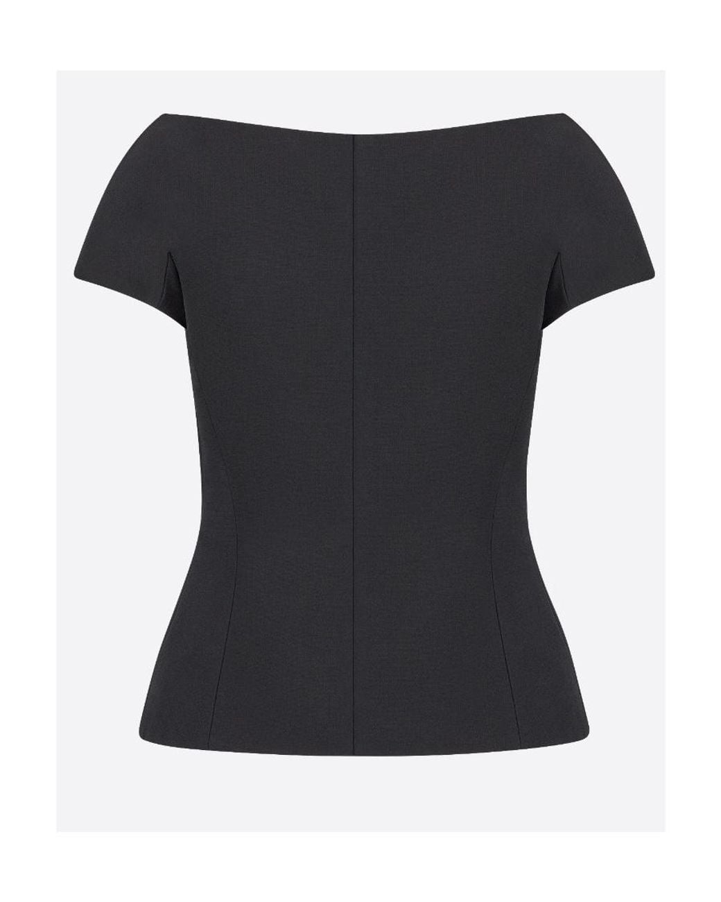 Dior Black Off-The-Shoulder Jacket