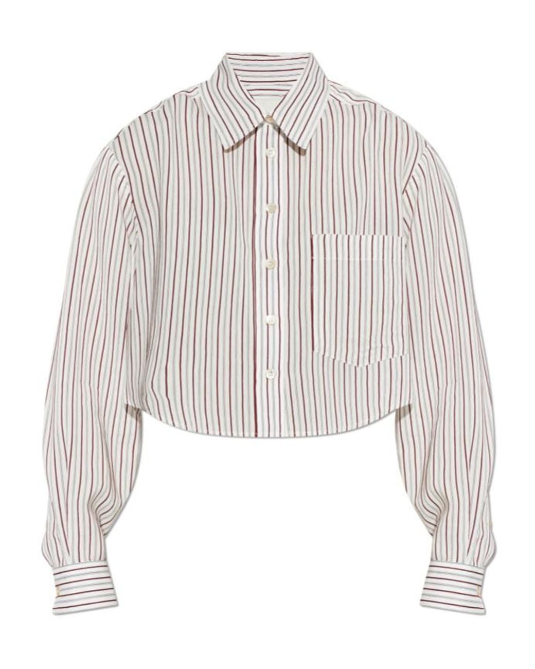 Isabel Marant White Fleora Striped Shirt