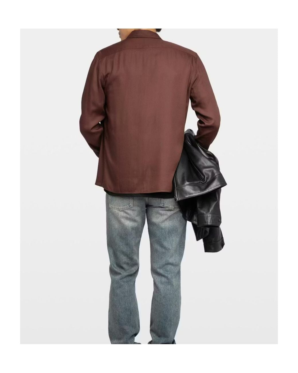 Zadig & Voltaire Purple Embroidered Long-Sleeve Shirt for men