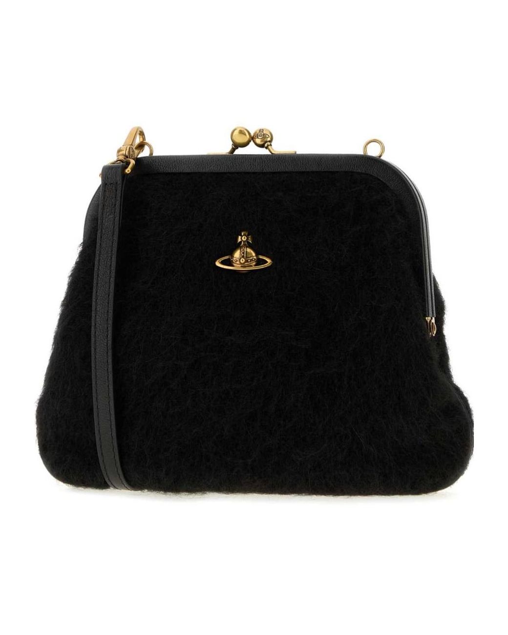 Vivienne Westwood Black Frame Clutch Bag