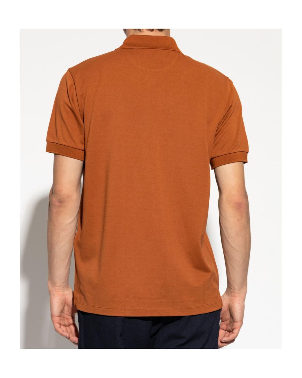 Paul Smith Orange Classic Short-Sleeve Polo Shirt for men