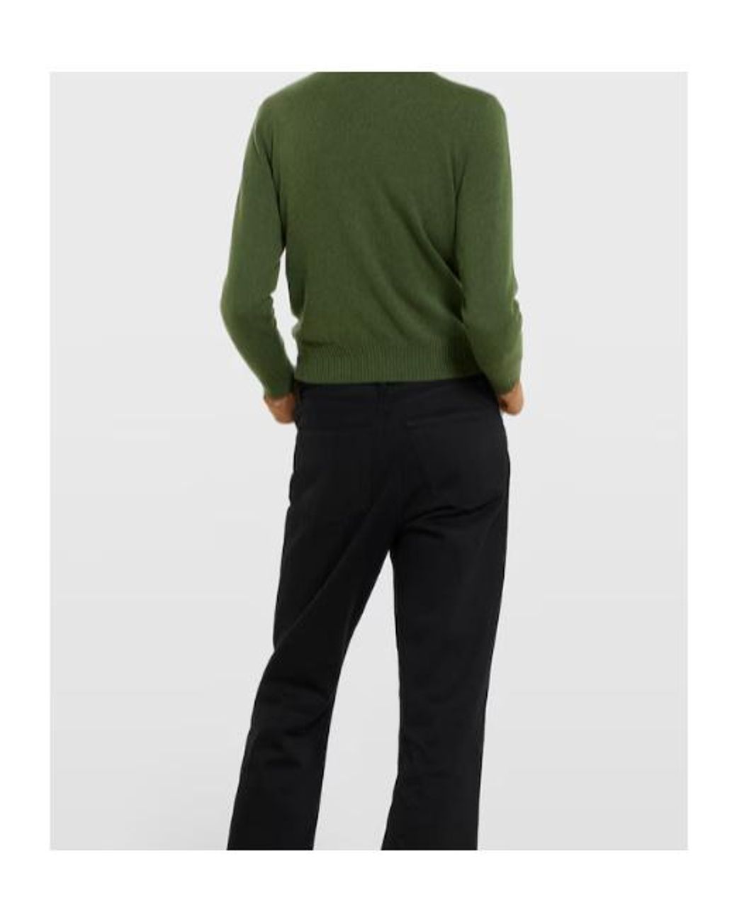 Gucci Green Knit Cashmere Sweater With Ribbon for men