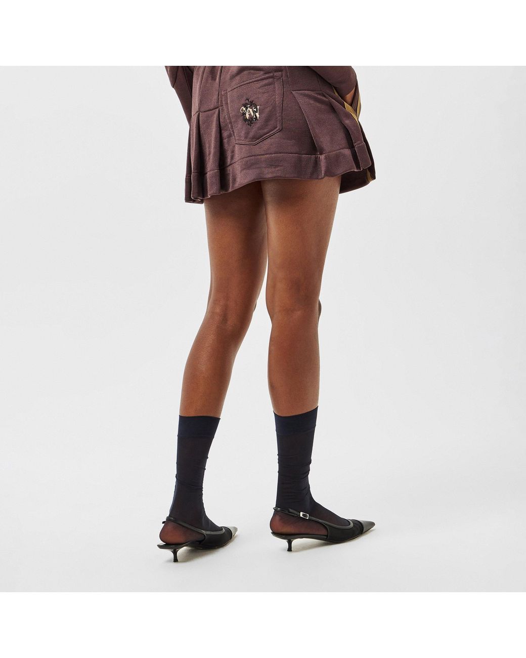 Vivienne Westwood Brown Elastic Waist Skirt