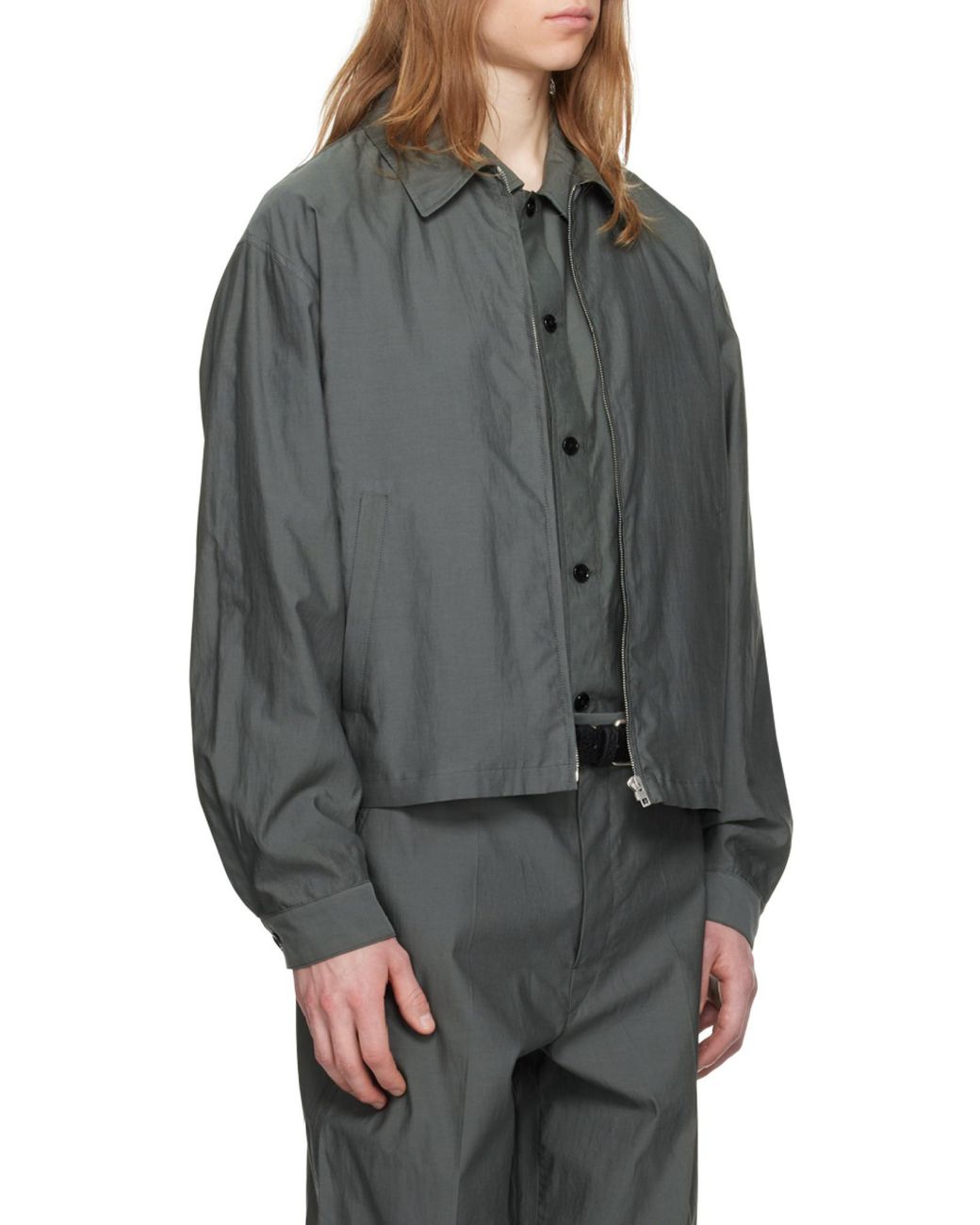Lemaire Gray Shirt Jacket for men