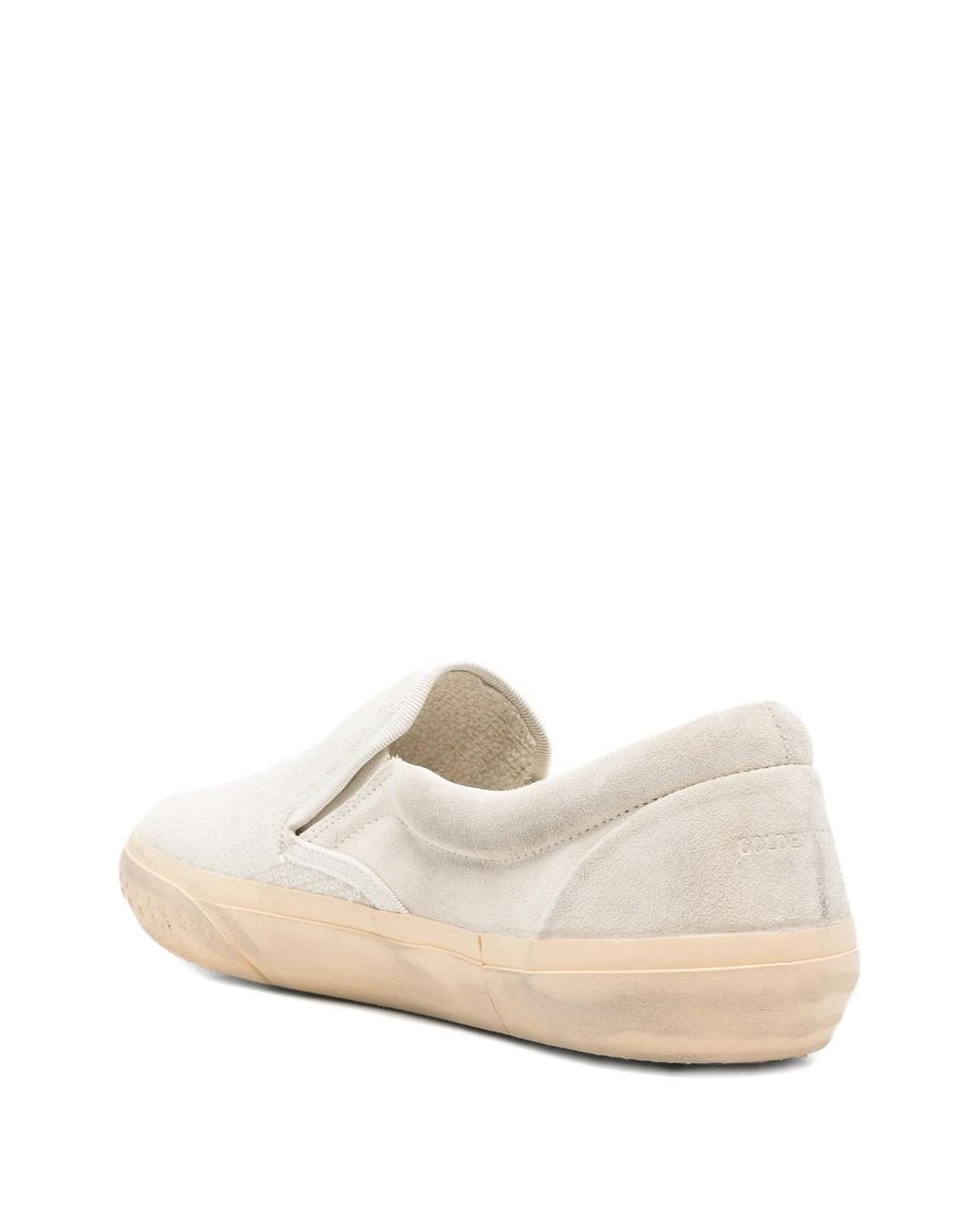 Golden Goose Deluxe Brand White Sequin Embellished Slip-On Sneakers for men