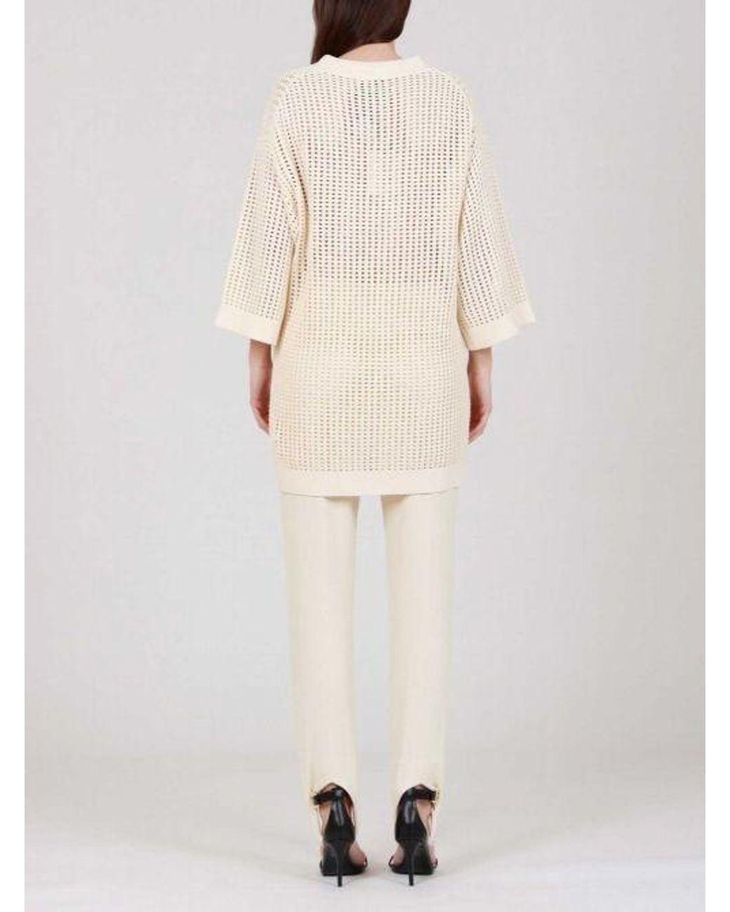 Nanushka Natural High-Waisted Casual Pants
