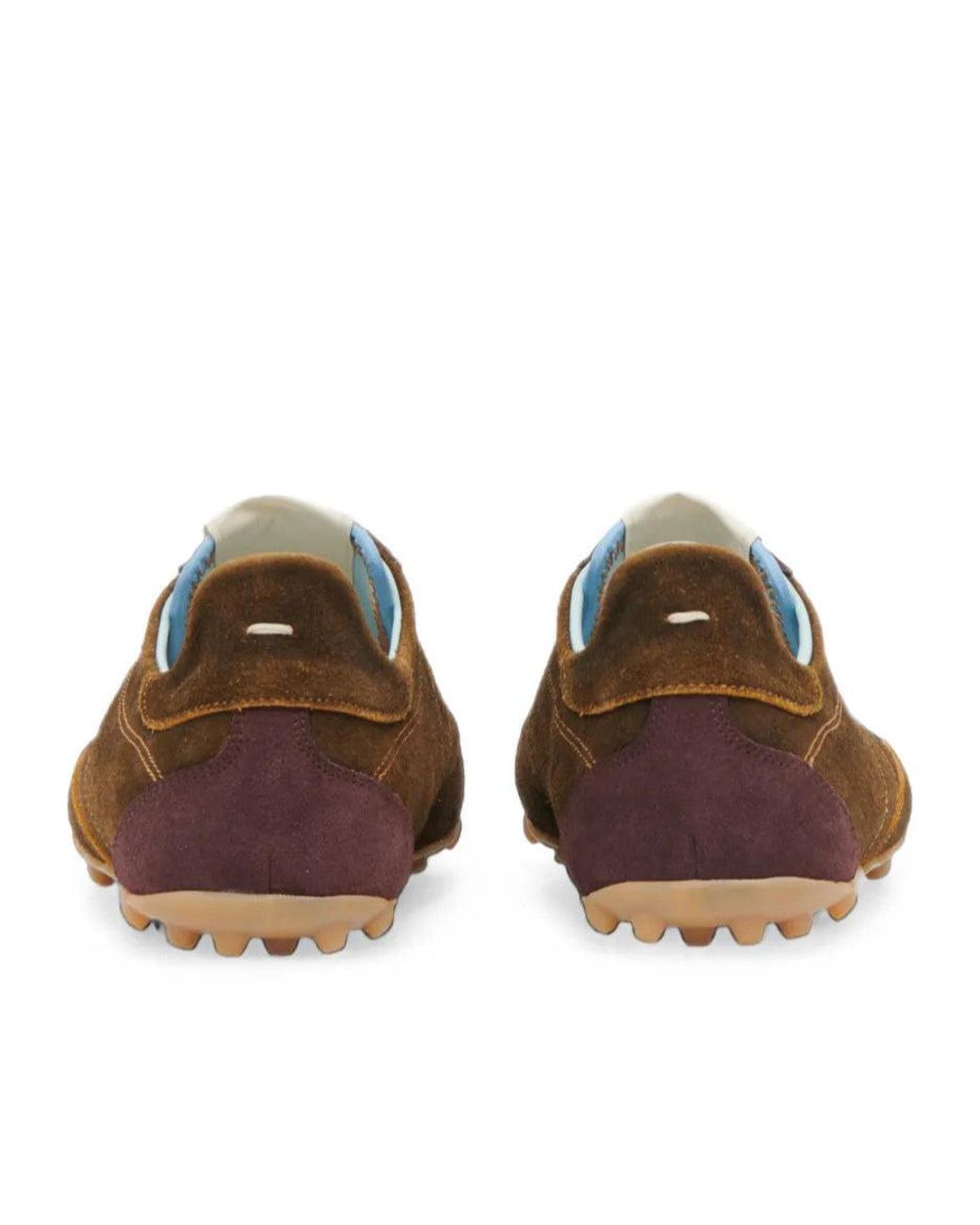 Maison Margiela Brown Sprinters Sneakers Washed Suede