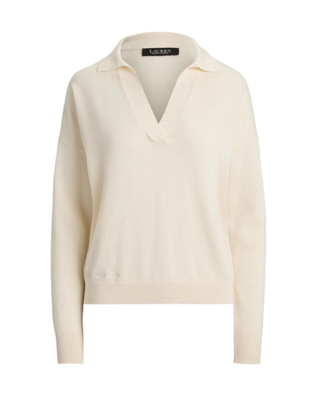 Ralph Lauren White Lauren Polo Jumper