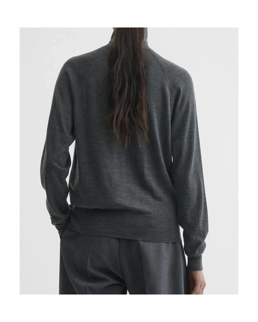 Phoebe Philo Gray Merino Wool Pullover