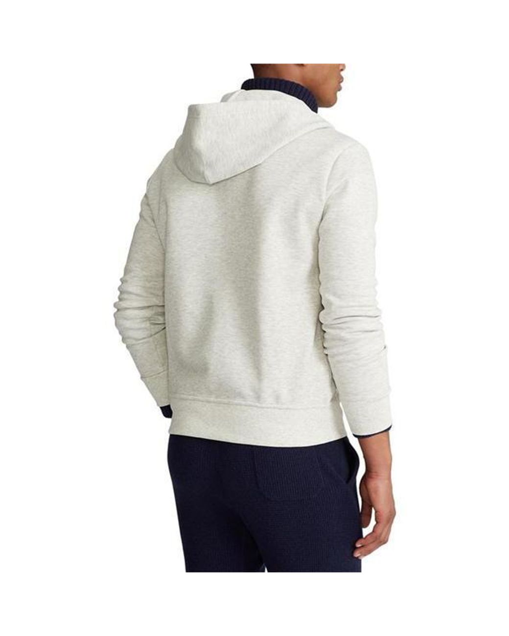 Polo Ralph Lauren White Logo Zip-Up Sweatshirt for men
