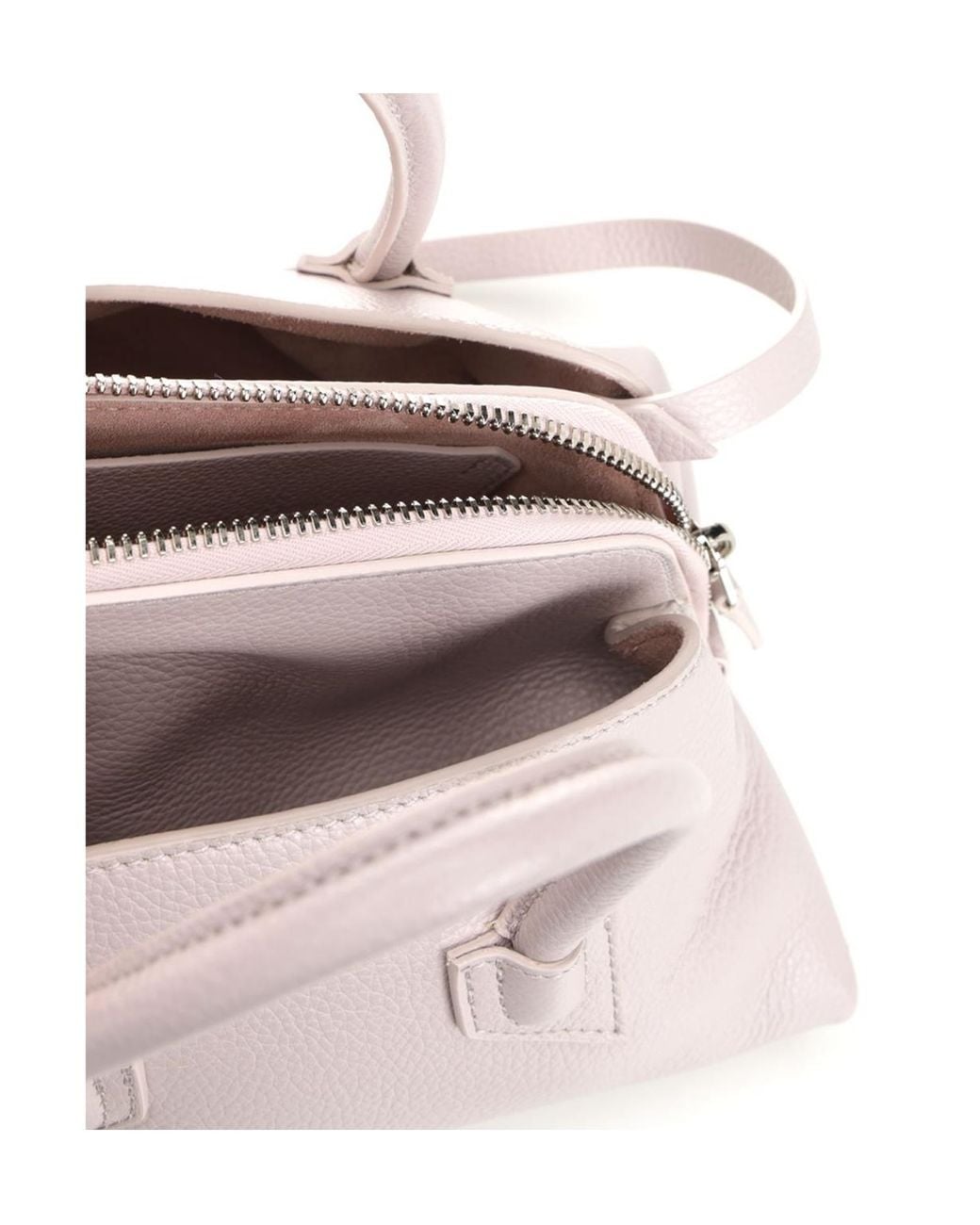 The Attico Gray The La Passeggiata Mini Top Handle Bag