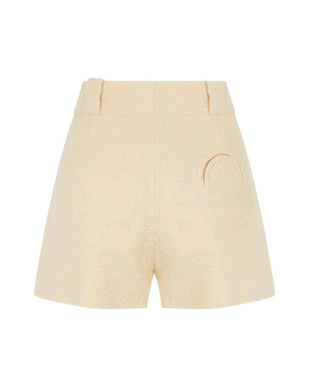 Blazé Milano Natural Cotton-Blend Tweed Shorts