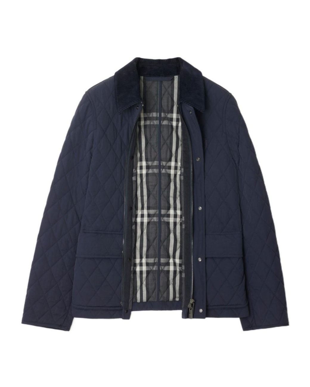 Burberry Blue Quilted Jacket