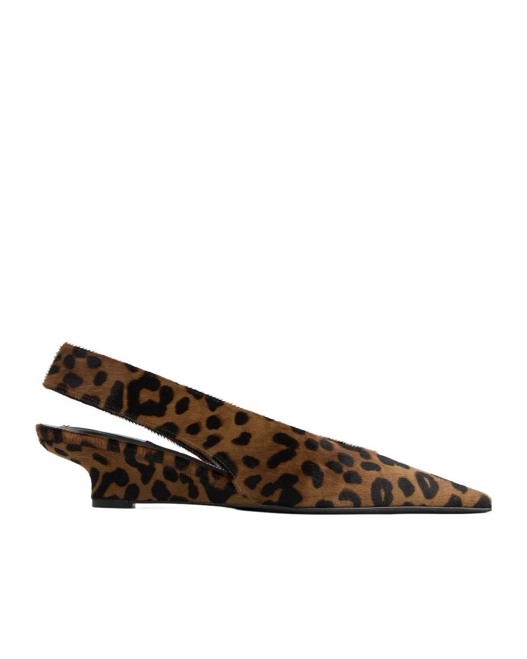 Totême Brown 30Mm Leopard-Print Pointed-Toe Pumps