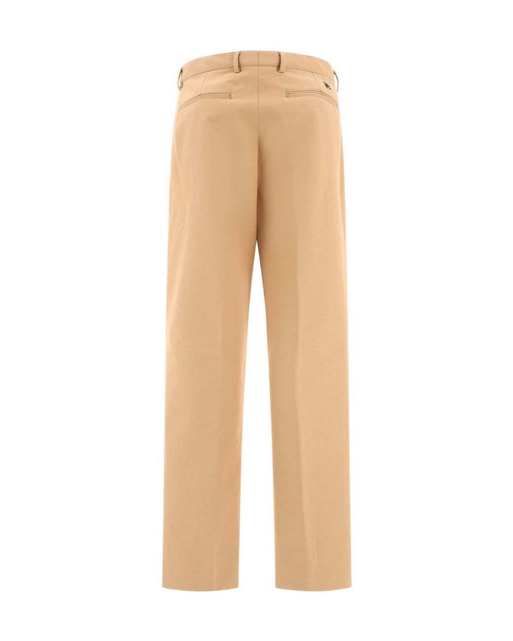 Palm Angels Natural Monogram Workwear Trousers for men