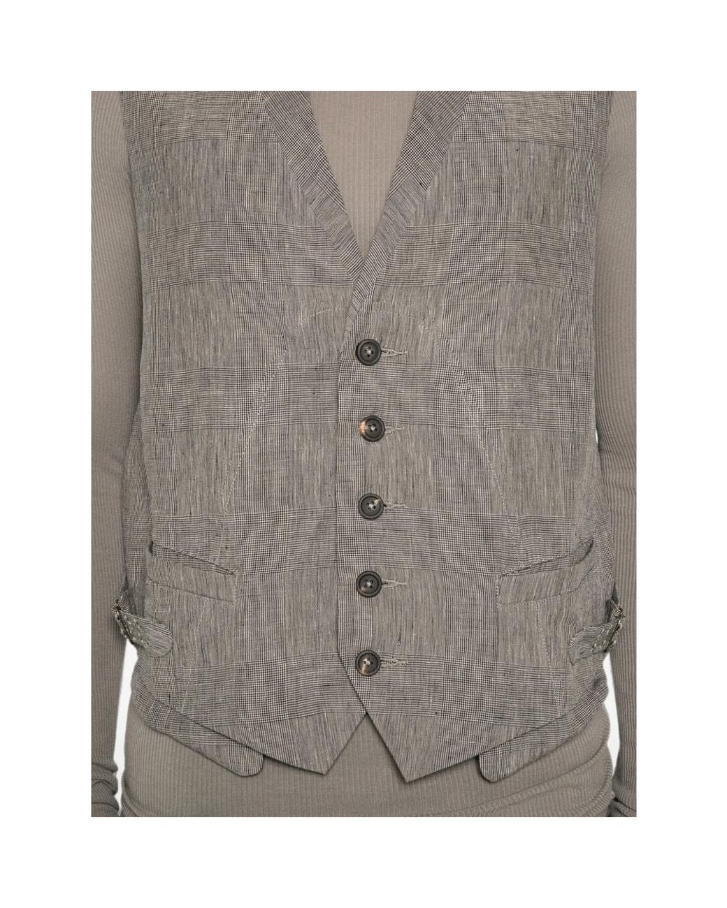 Ziggy Chen Gray Sleeveless Vest for men