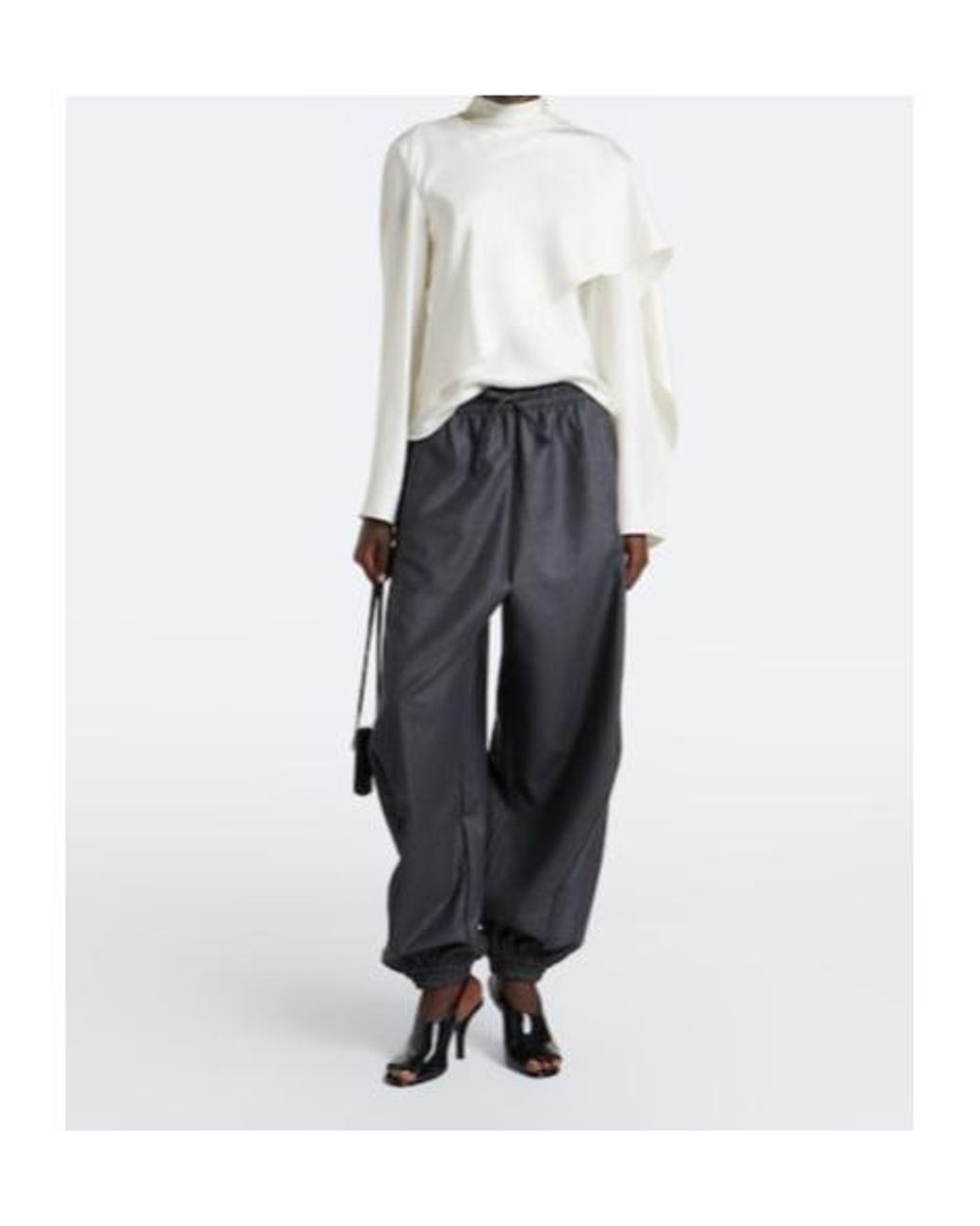 Rohe Black Virgin Wool Balloon Pants