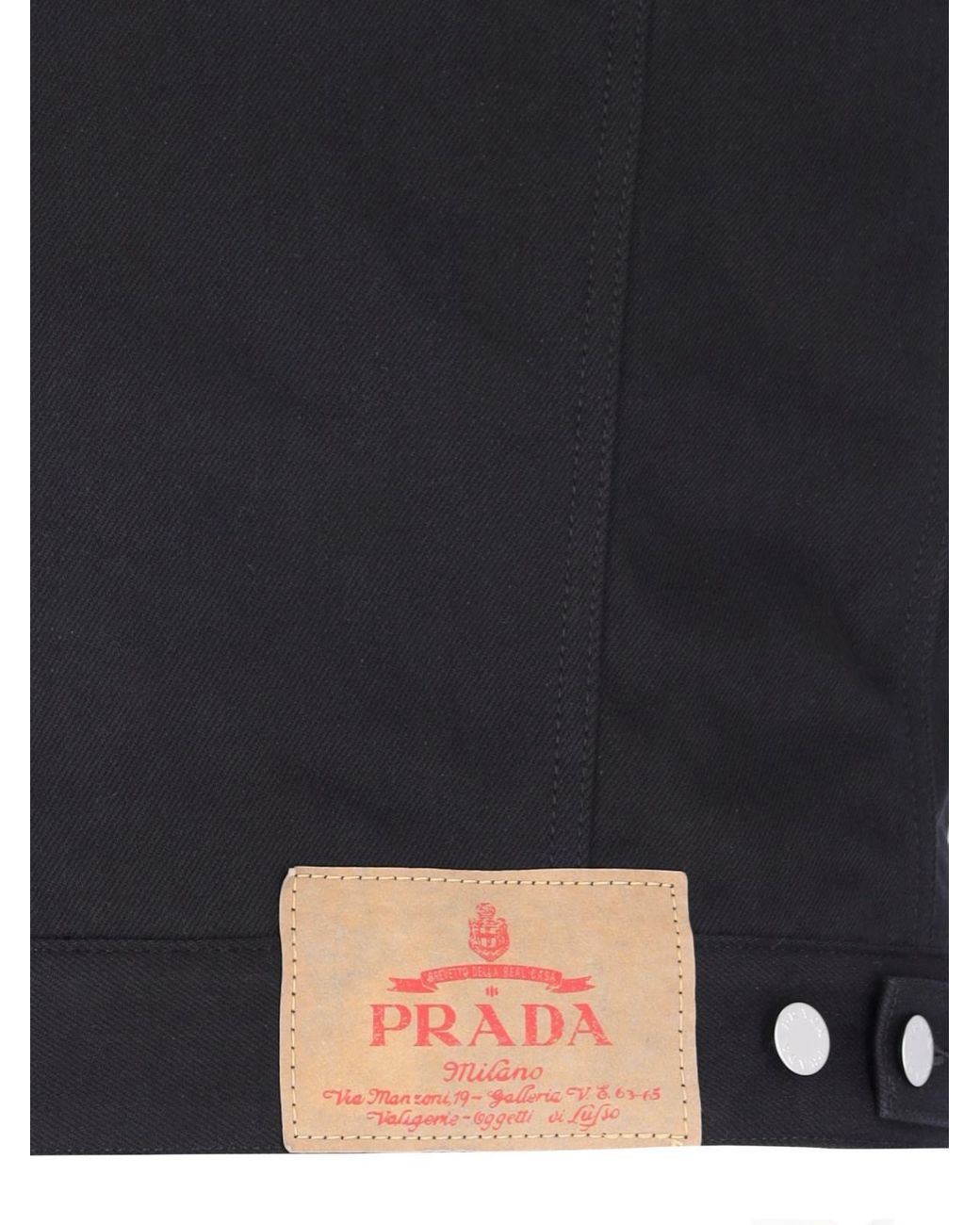 Prada Black Sleeveless Denim Jacket for men