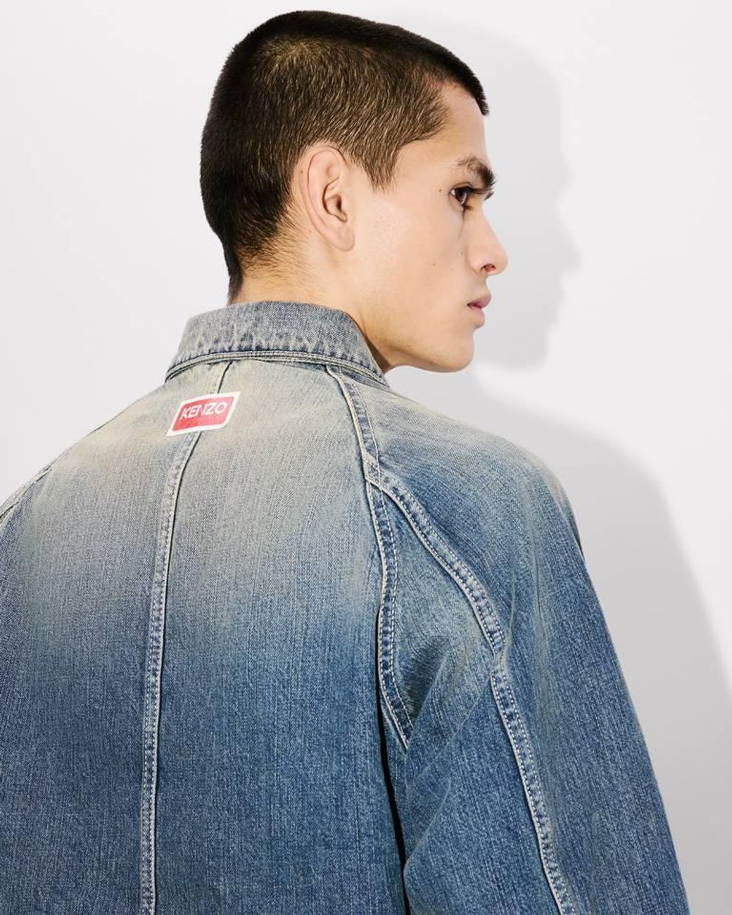 KENZO Blue Creations' Trucker Jacket for men