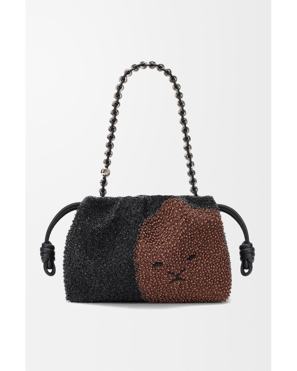 Loewe Black Beaded Shoulder Bag