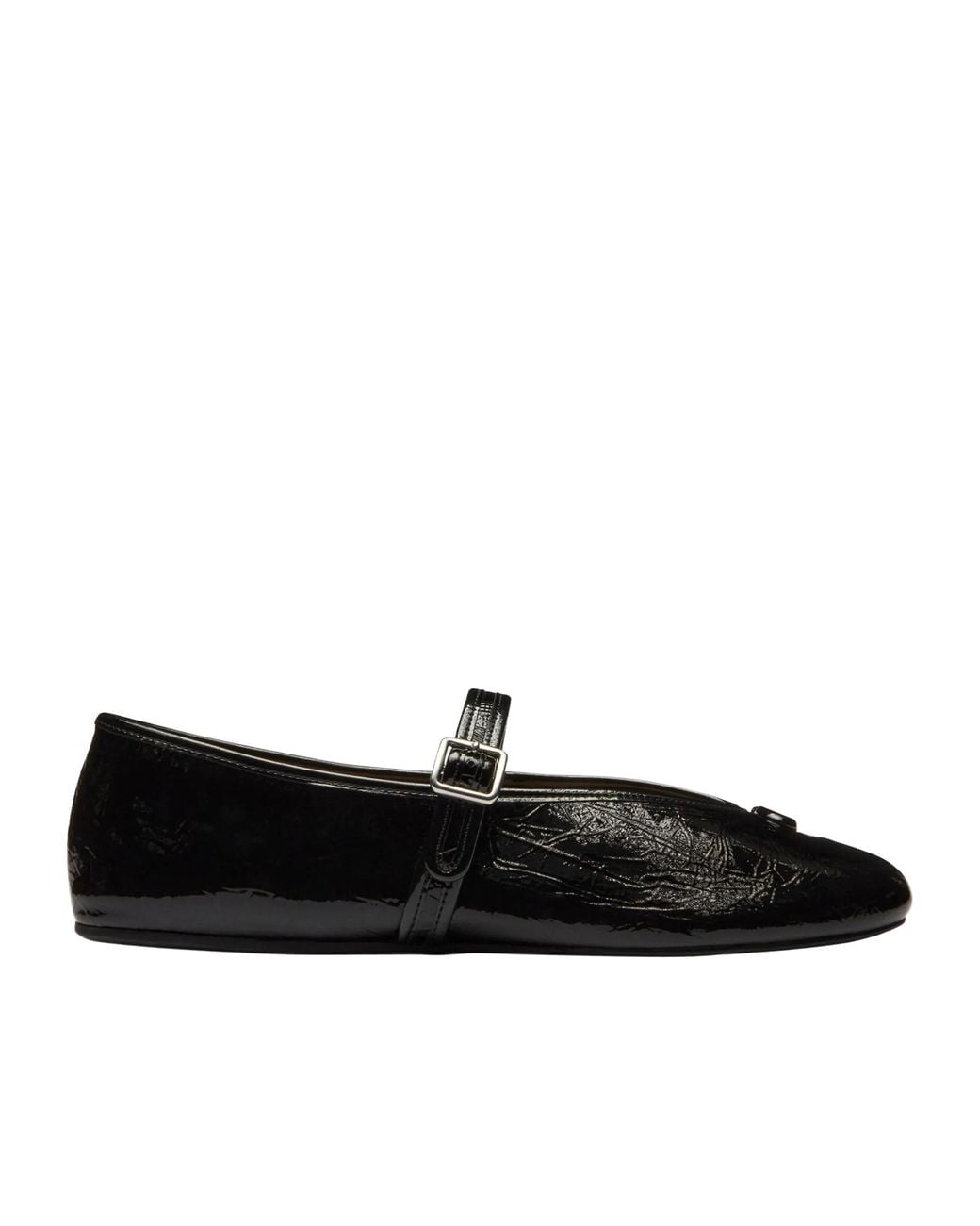 COACH Black Sculpted C Ballet Flats