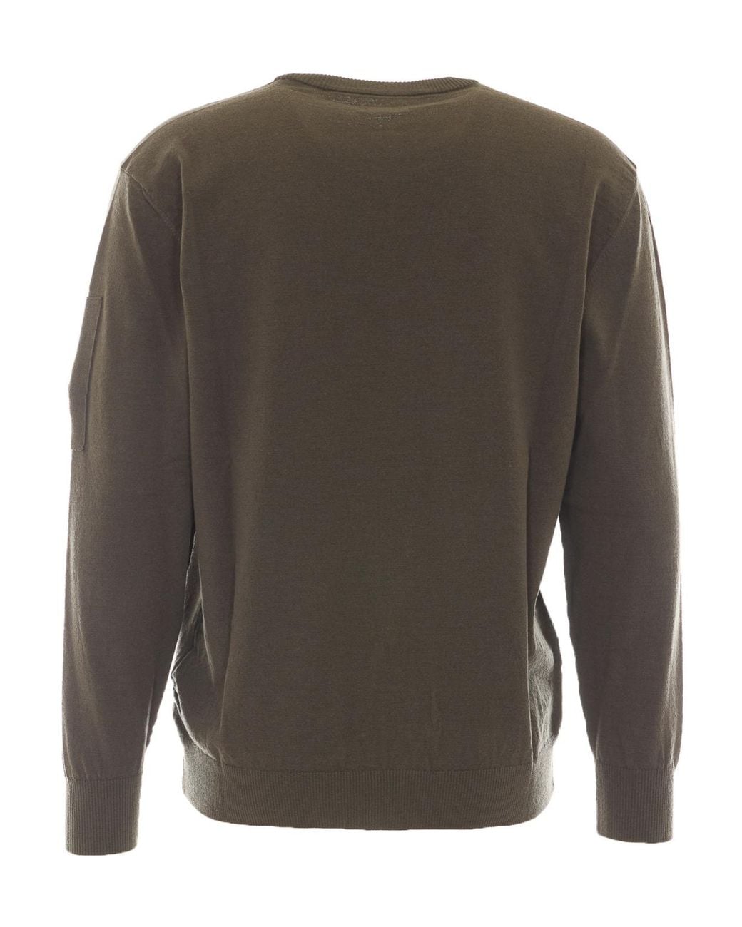 C P Company Green Lens Pocket Knitted Sweater for men