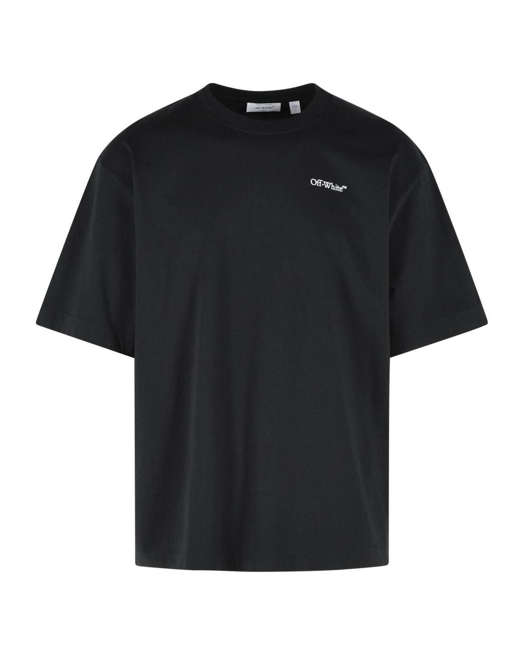 Off-White c/o Virgil Abloh Black 'Half Arrow' Cotton T-Shirt for men