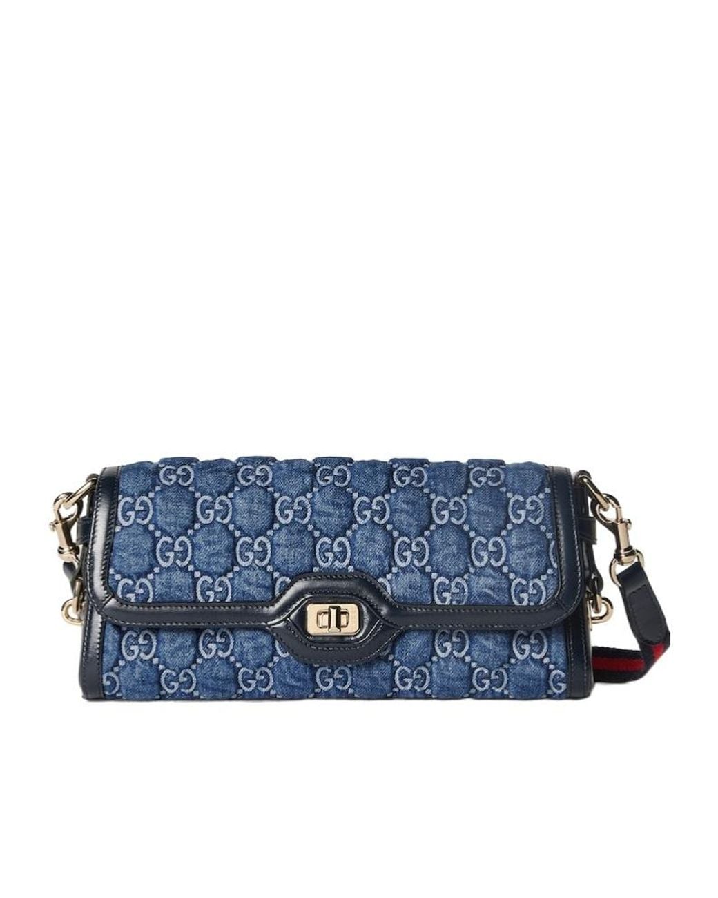 Gucci Blue Luce Small Shoulder Bag