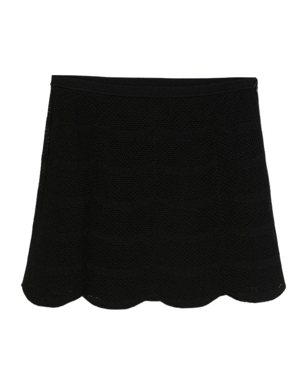 Tom Ford Black Scalloped Skirt