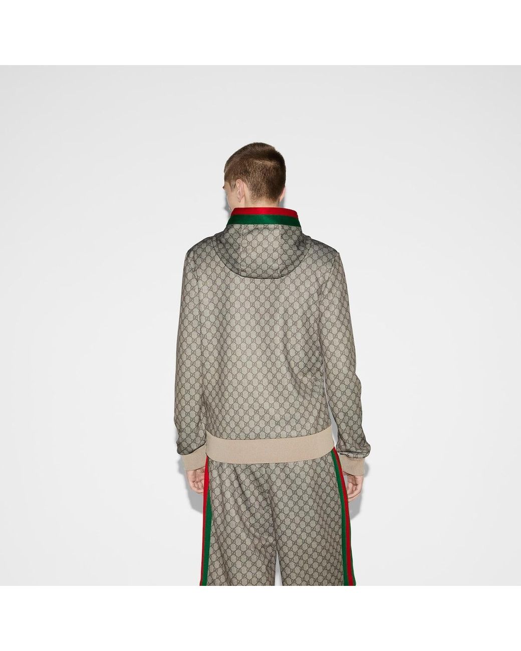 Gucci Brown Jacket With Monogram for men