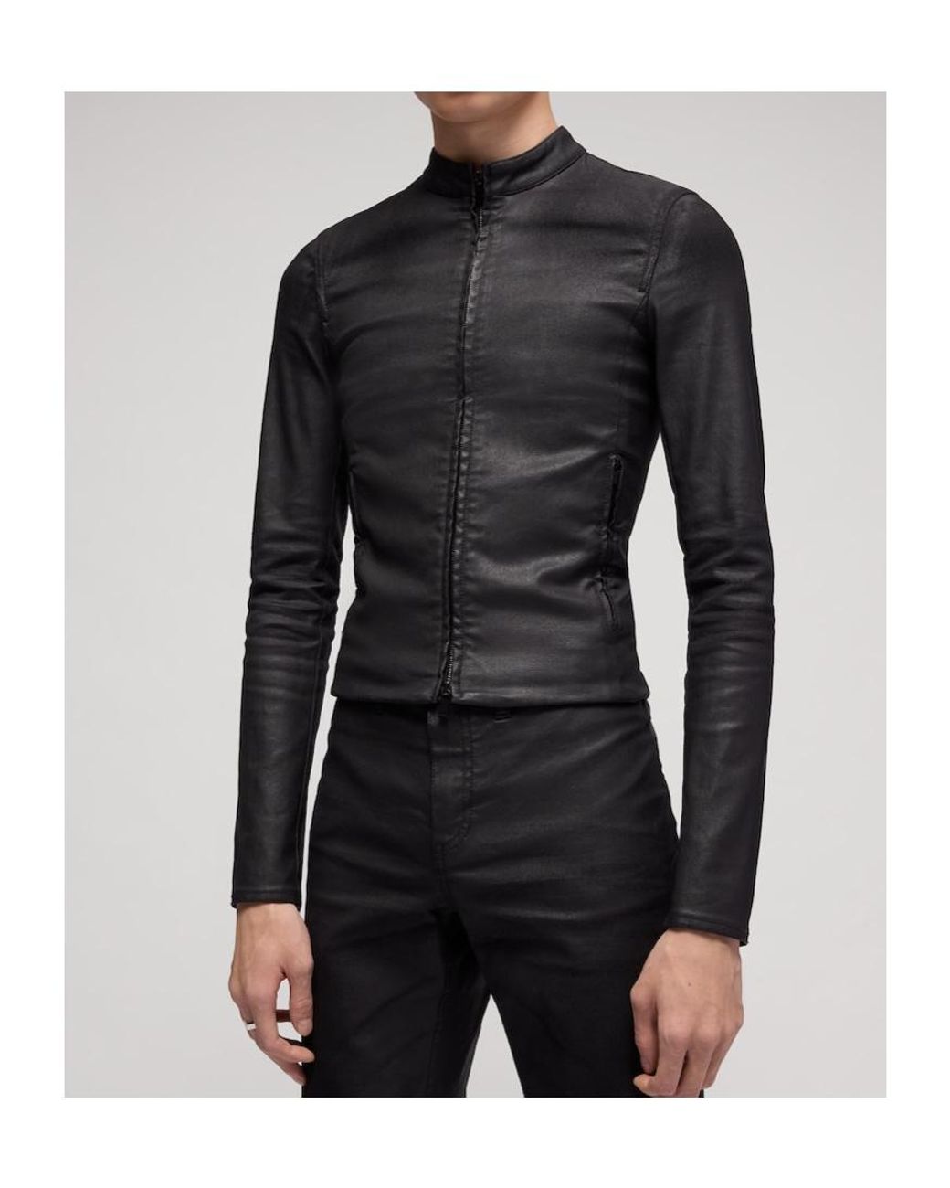 Gucci Black Coated Stretch Cotton Twill Denim Jacket for men