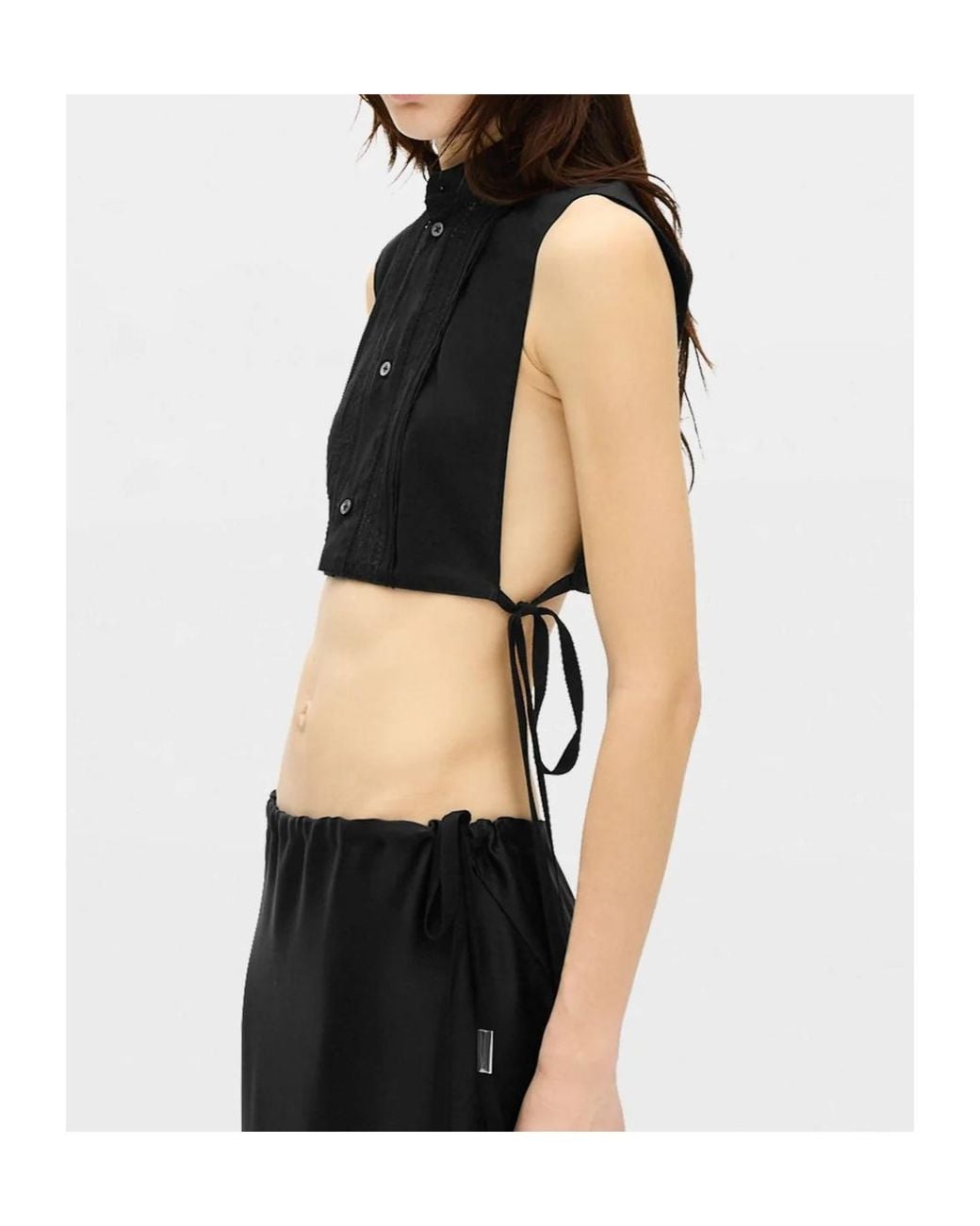 Ann Demeulemeester Black Sleeveless Vest