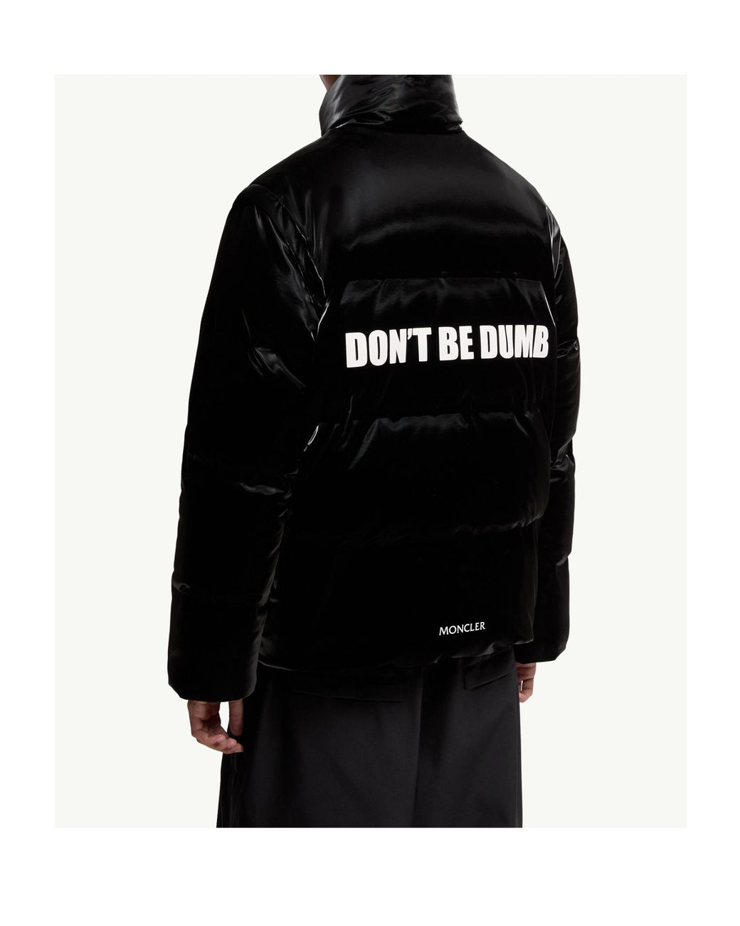 Moncler White X Asap Rocky Throttle Reversible Down Jacket for men