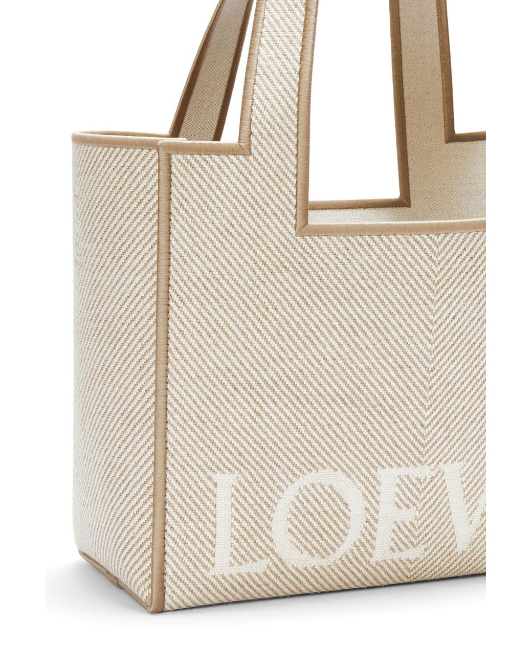 Loewe Natural Logo Jacquard Medium Tote Bag