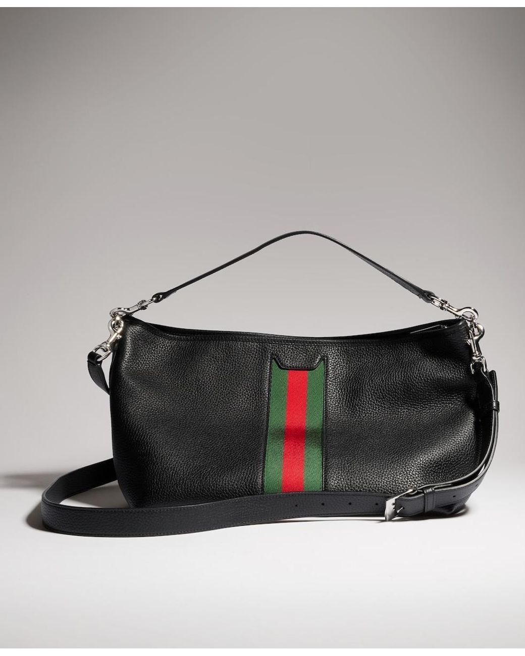 Gucci Black Web Trademark Small Crossbody Bag for men