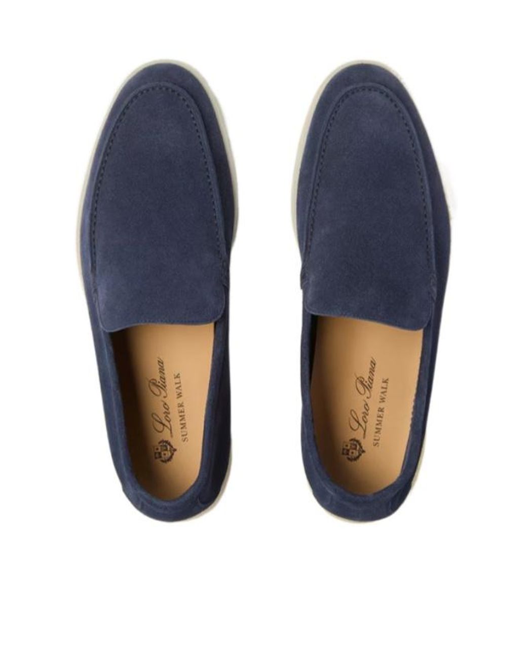 Loro Piana Blue Summer Walk Loafer for men