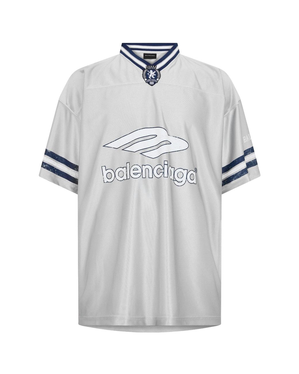 Balenciaga White Logo T-Shirt for men