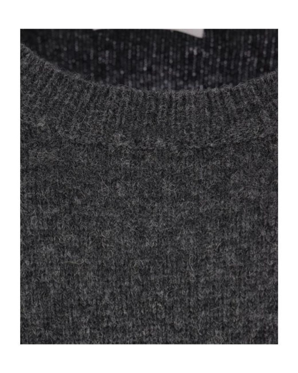 Roberto Collina Gray Crewneck Knitted Jumper for men