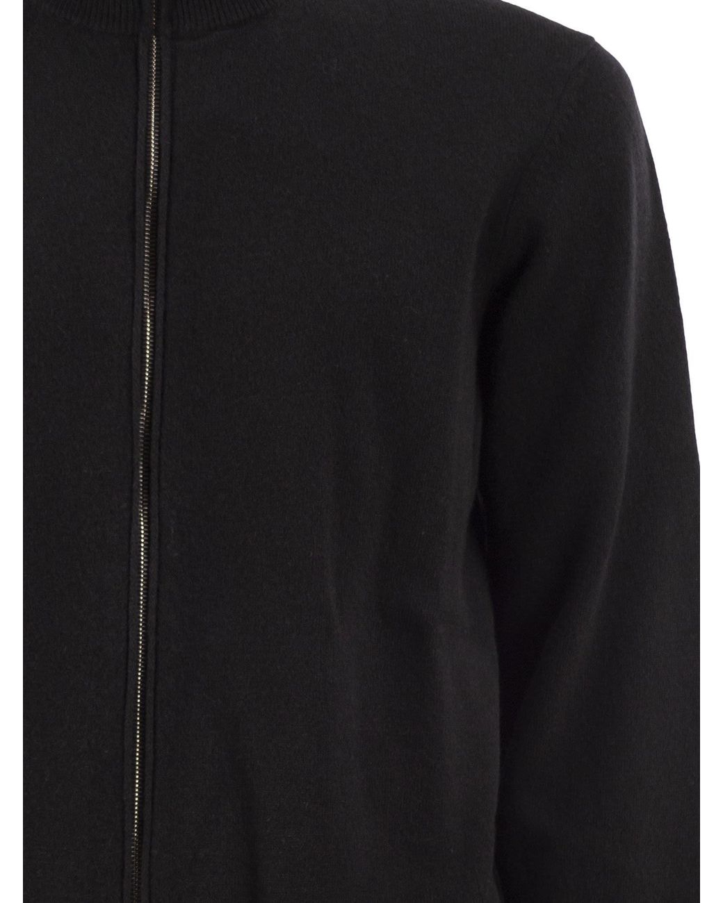 Peserico Black Zipped Cardigan for men