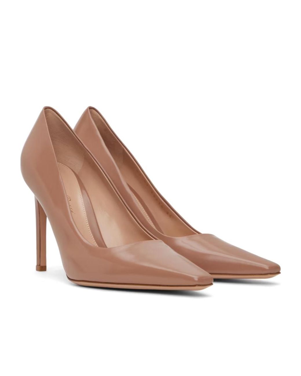 Gianvito Rossi Brown Logo Insole High Heels