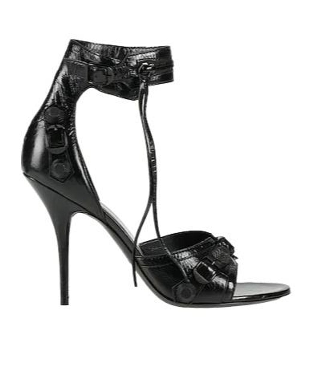 Balenciaga Black Open-Toe Sandals