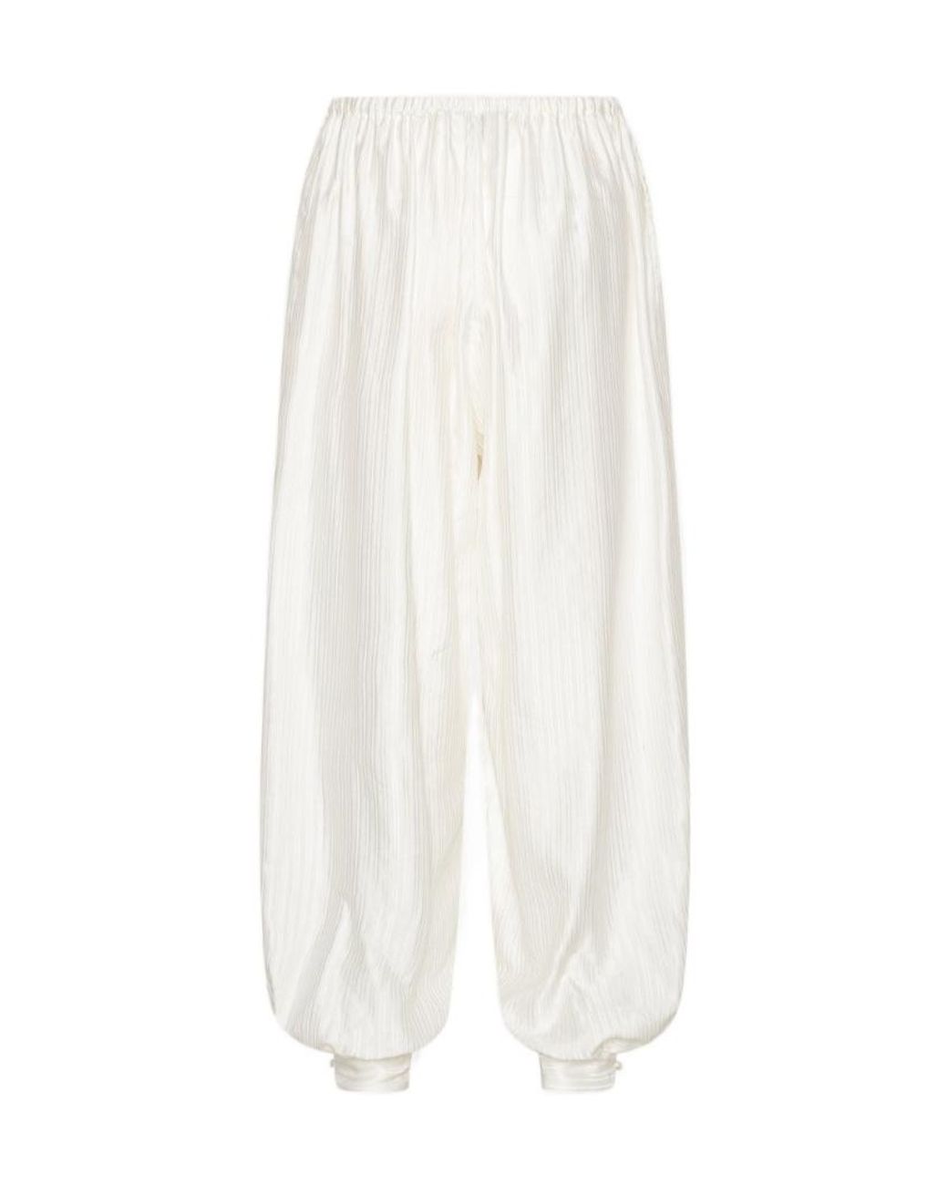 ROTATE BIRGER CHRISTENSEN White Striped Balloon Pants